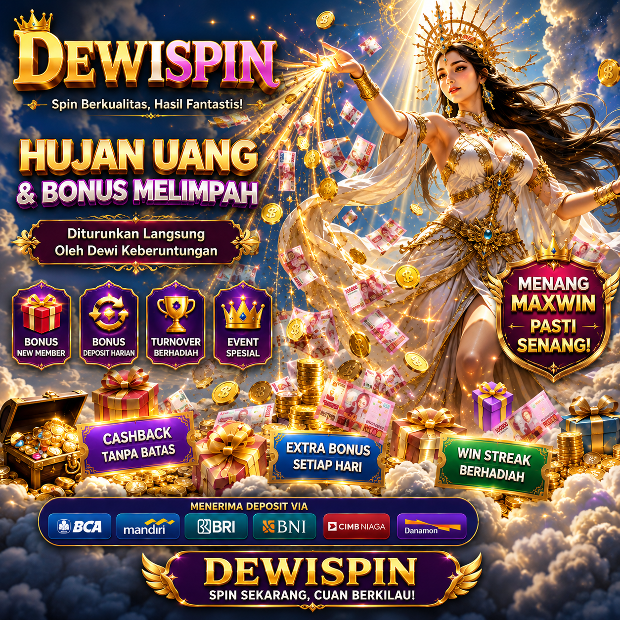 banner DEWISPIN – Putar Kesempatanmu dan Sambut Hadiah Besar Penuh Keberuntungan